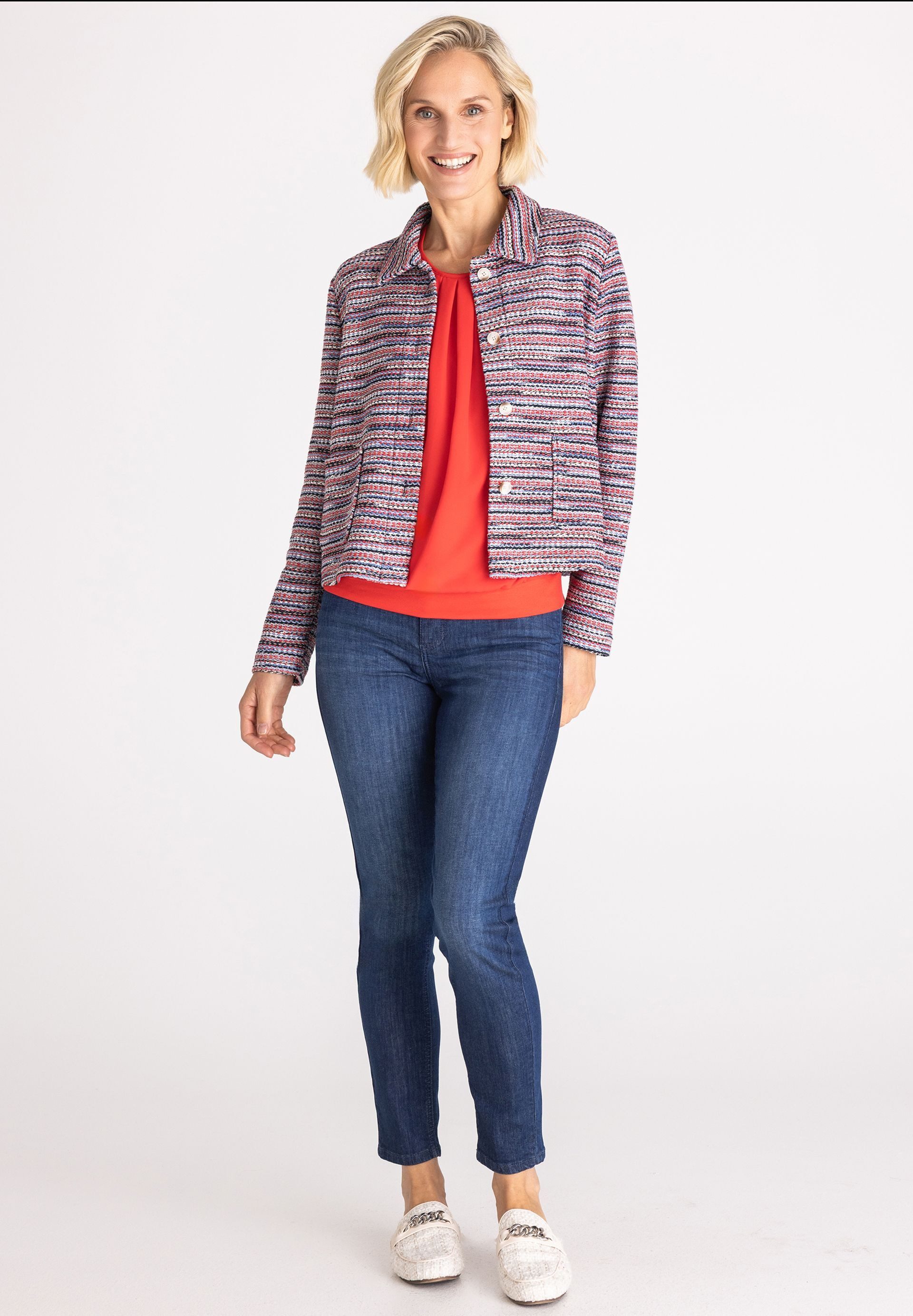 FRANK WALDER Jackenblazer mit aufgesetzten Taschen