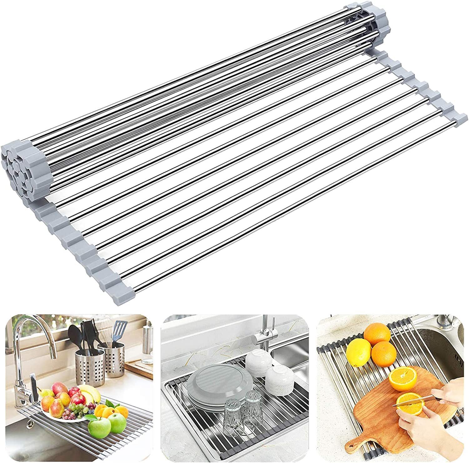 Abtropfmatte Abtropfmatte Abtropfgestell faltbar Abtropfständer Rutschfest