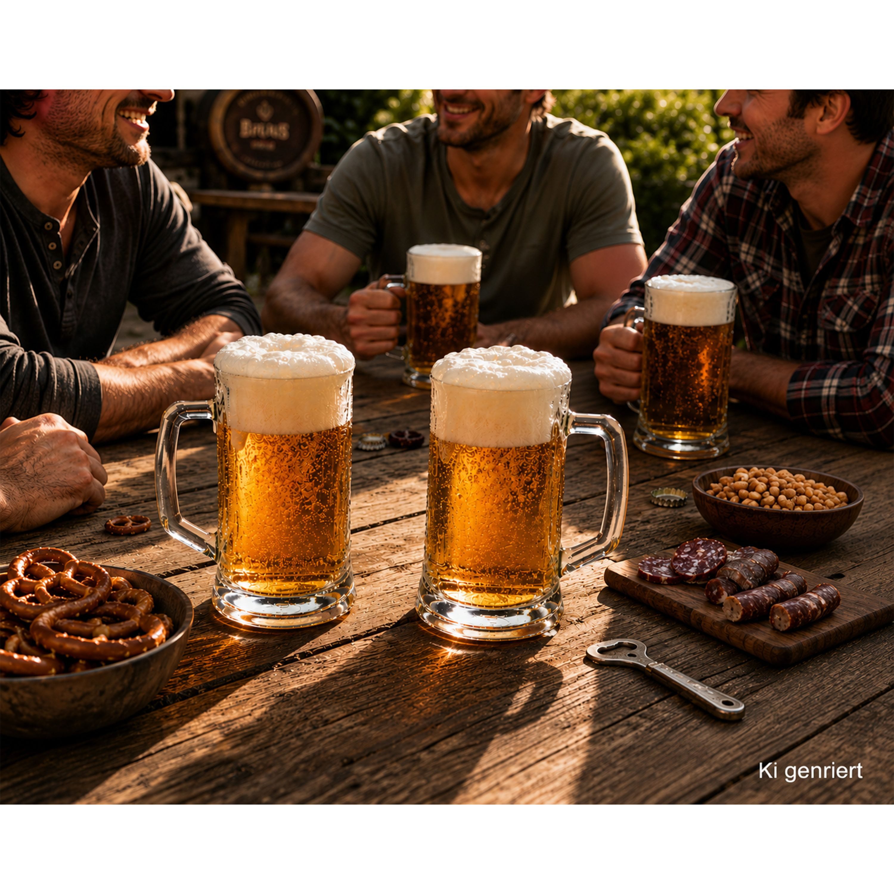 MamboCat Bierglas 6x Viva Bierkrug 0,3L mit Henkel Bierseidel 300ml Glas Seidel Humpen, Glas – Bild 5 von 5