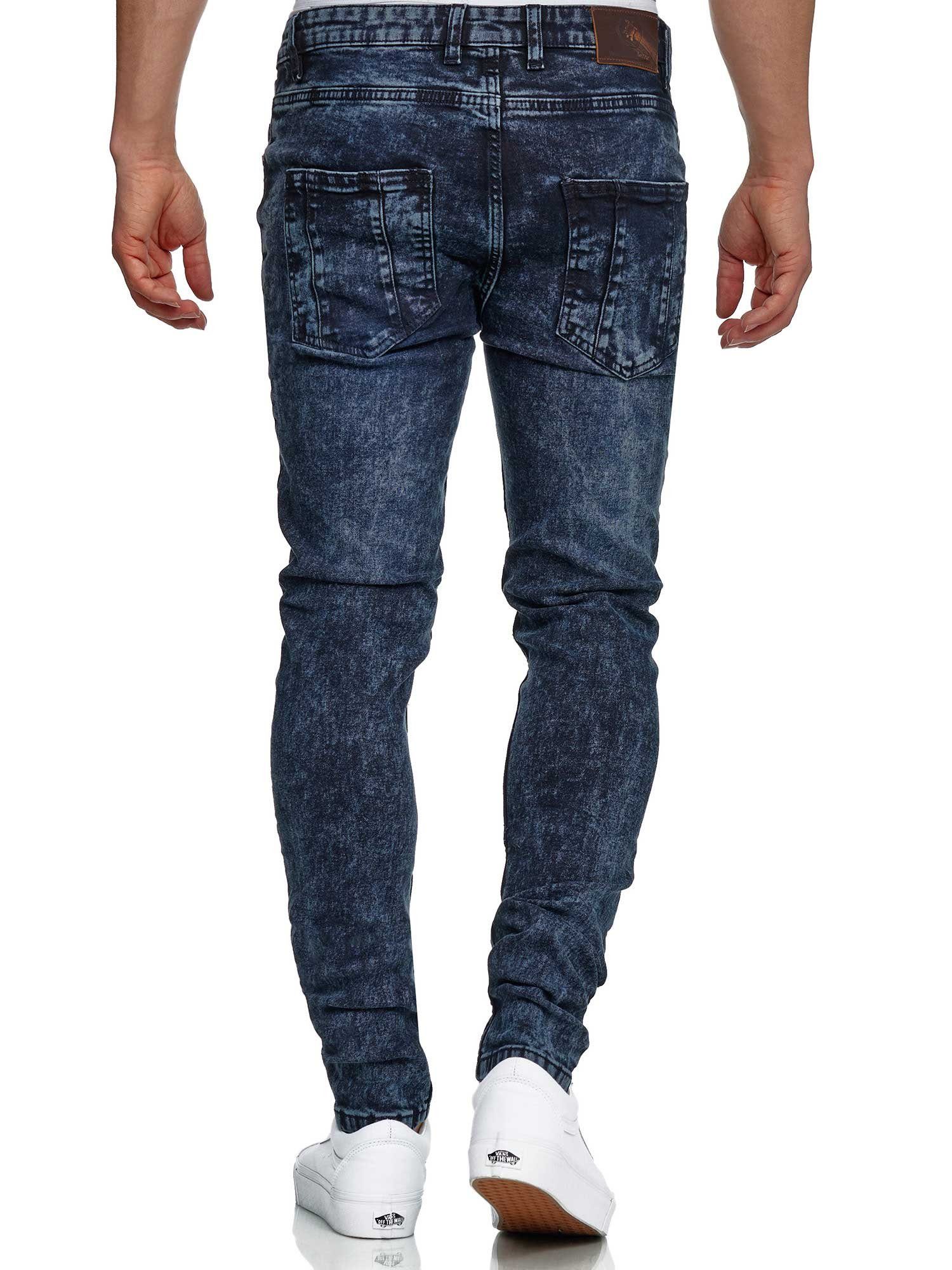im blau Tazzio Destroyed-Look 17516 Skinny-fit-Jeans