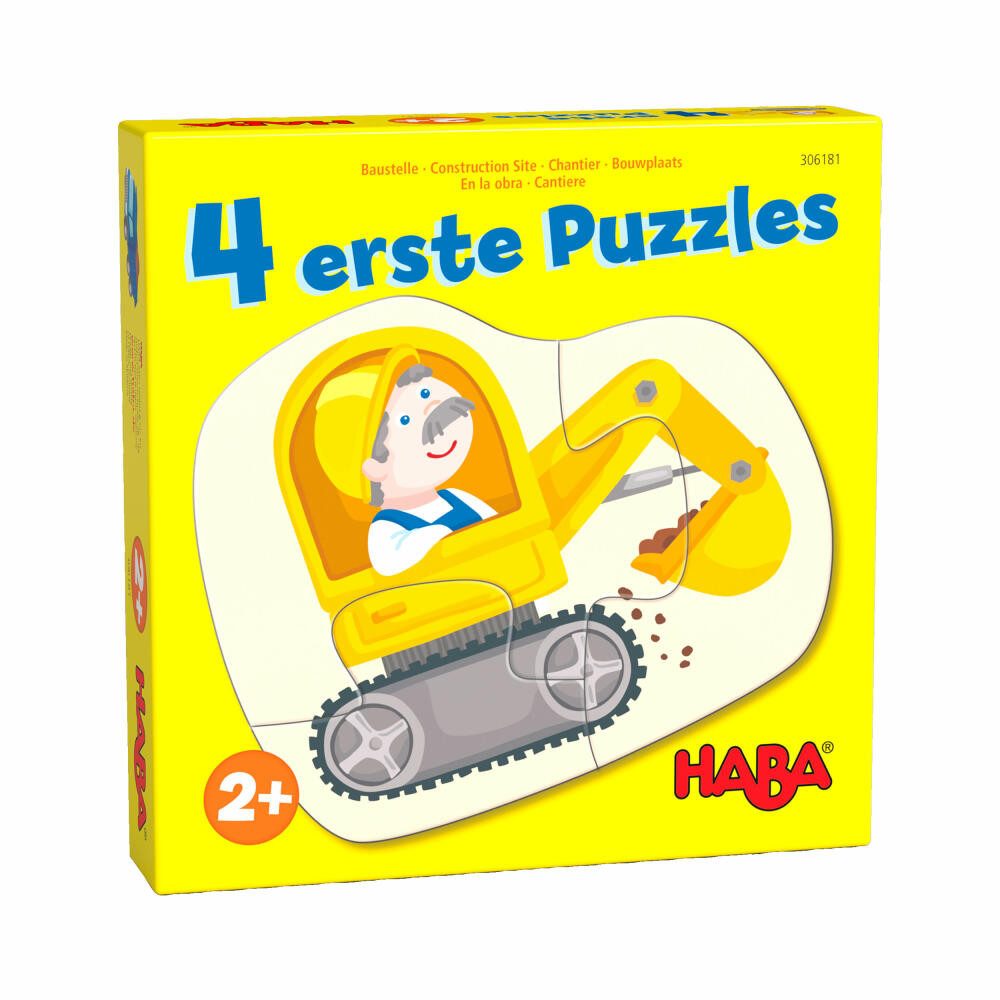 Haba Puzzle 4 erste - Baustelle, Puzzleteile