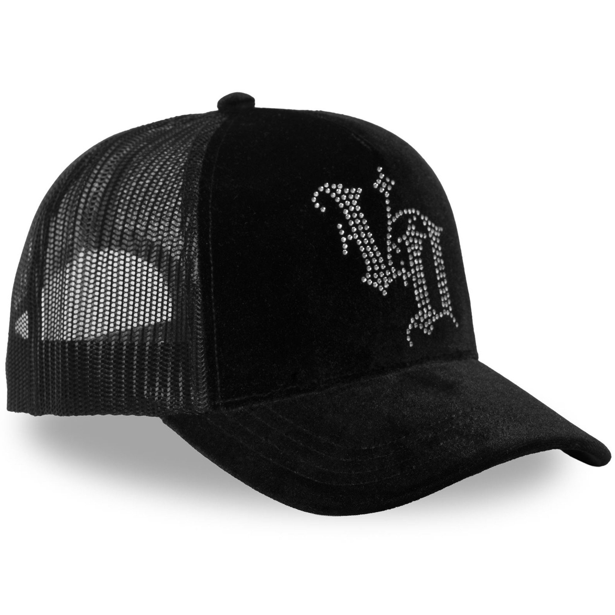 Von Dutch Trucker Cap Von Dutch Originals Trucker Cap VELVET STRASS VD LOGO (Basecap, Basecap, Meshcap, Trucker Kappe)