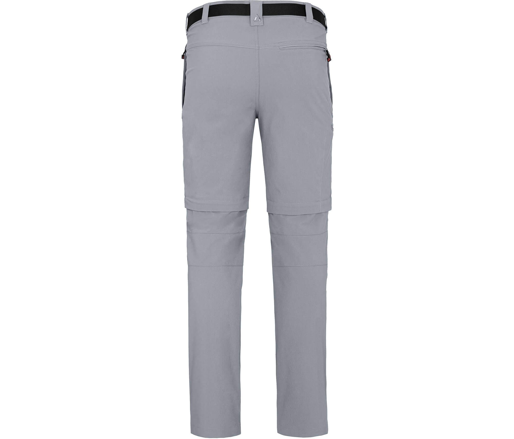 Bergson Outdoorhose BAKER ZIPP-Off Herren Wanderhose, vielseitig, pflegeleicht, Normalgrößen, hellgrau