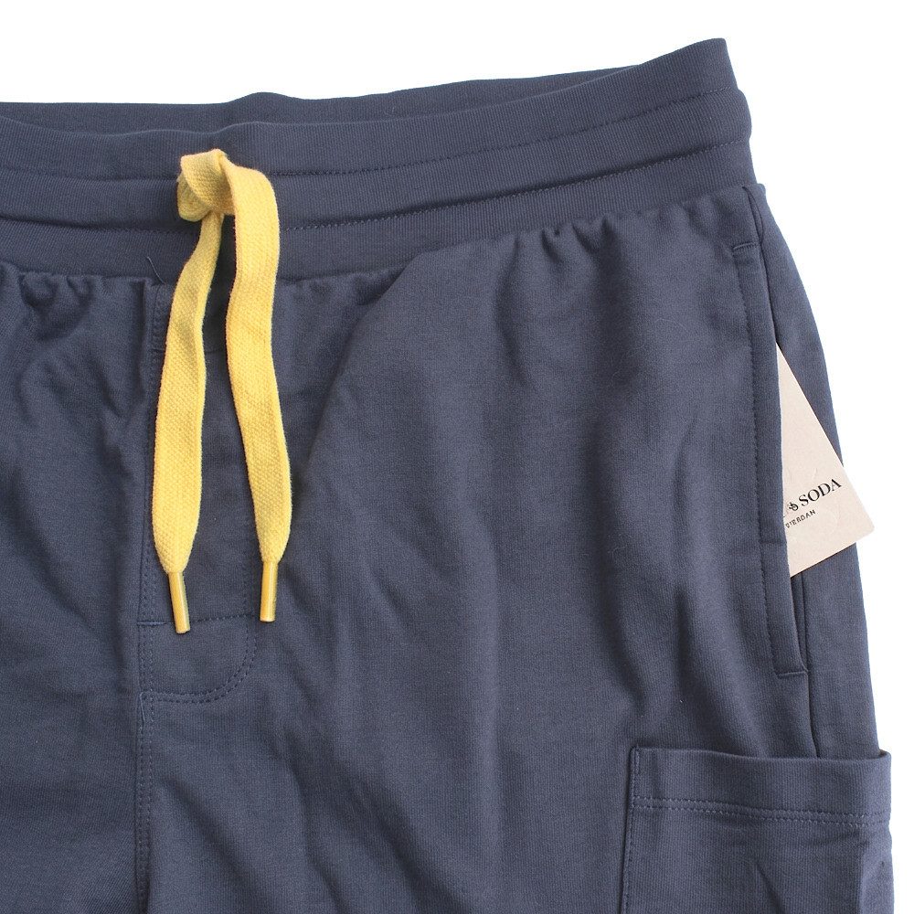 Scotch & Soda Sweatshorts Freizeitshorts Shorts mit Kordelzug, Eingrifftaschen stylisch und leicht mit Logostick – Bild 5 von 5