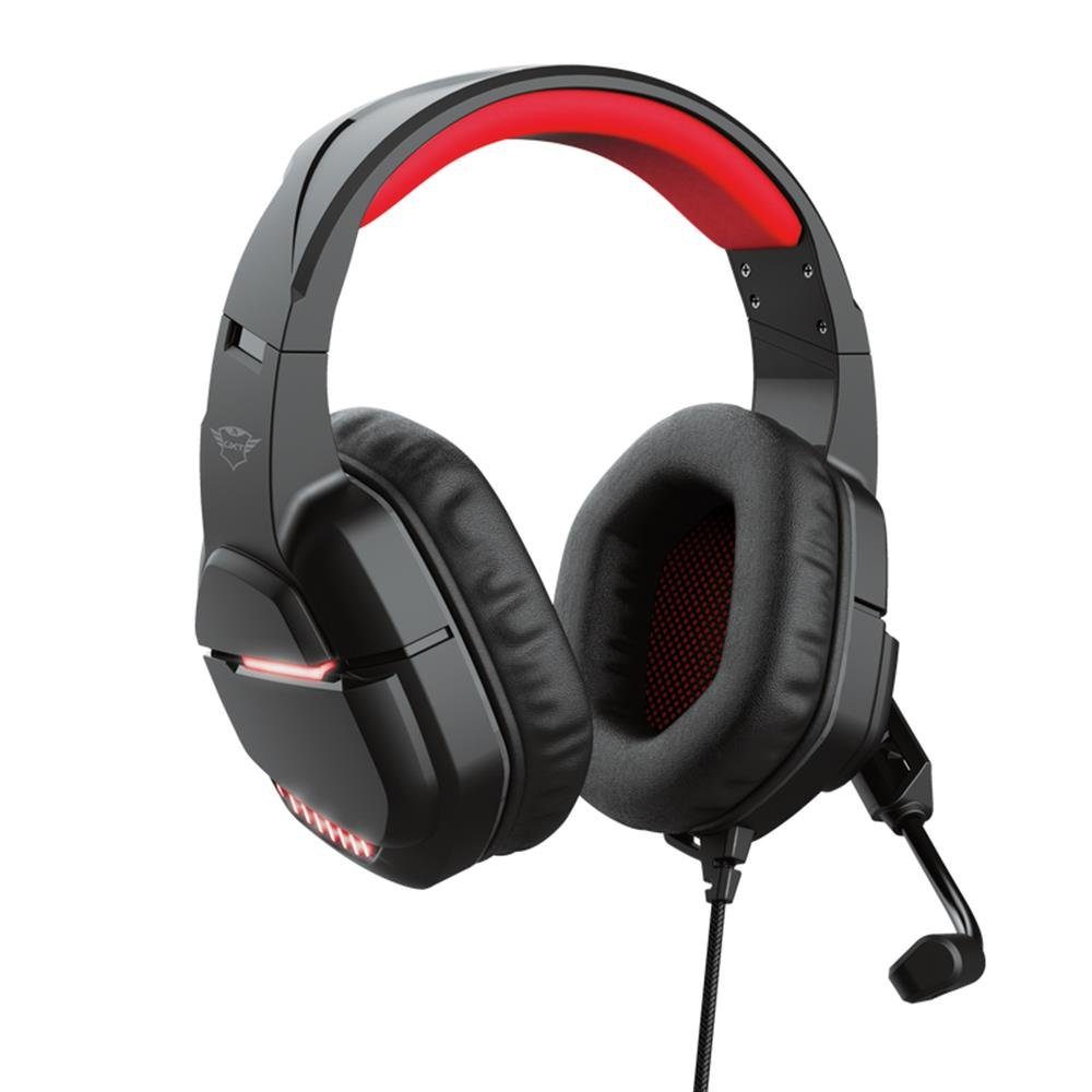 Trust GXT 448 Nixxo Gaming-Headset (Over-Ear, für PC, mit LED-Beleuchtung, kabelgebunden) | Kopfhörer