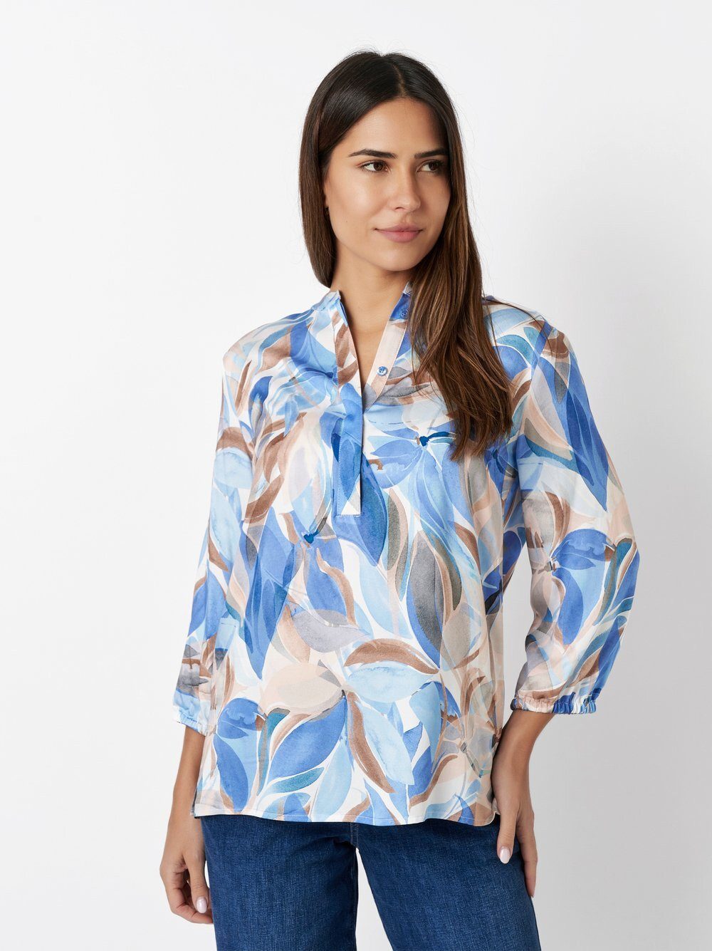 TONI Schlupfbluse Alis mit kreativem Flowerprint günstig online kaufen