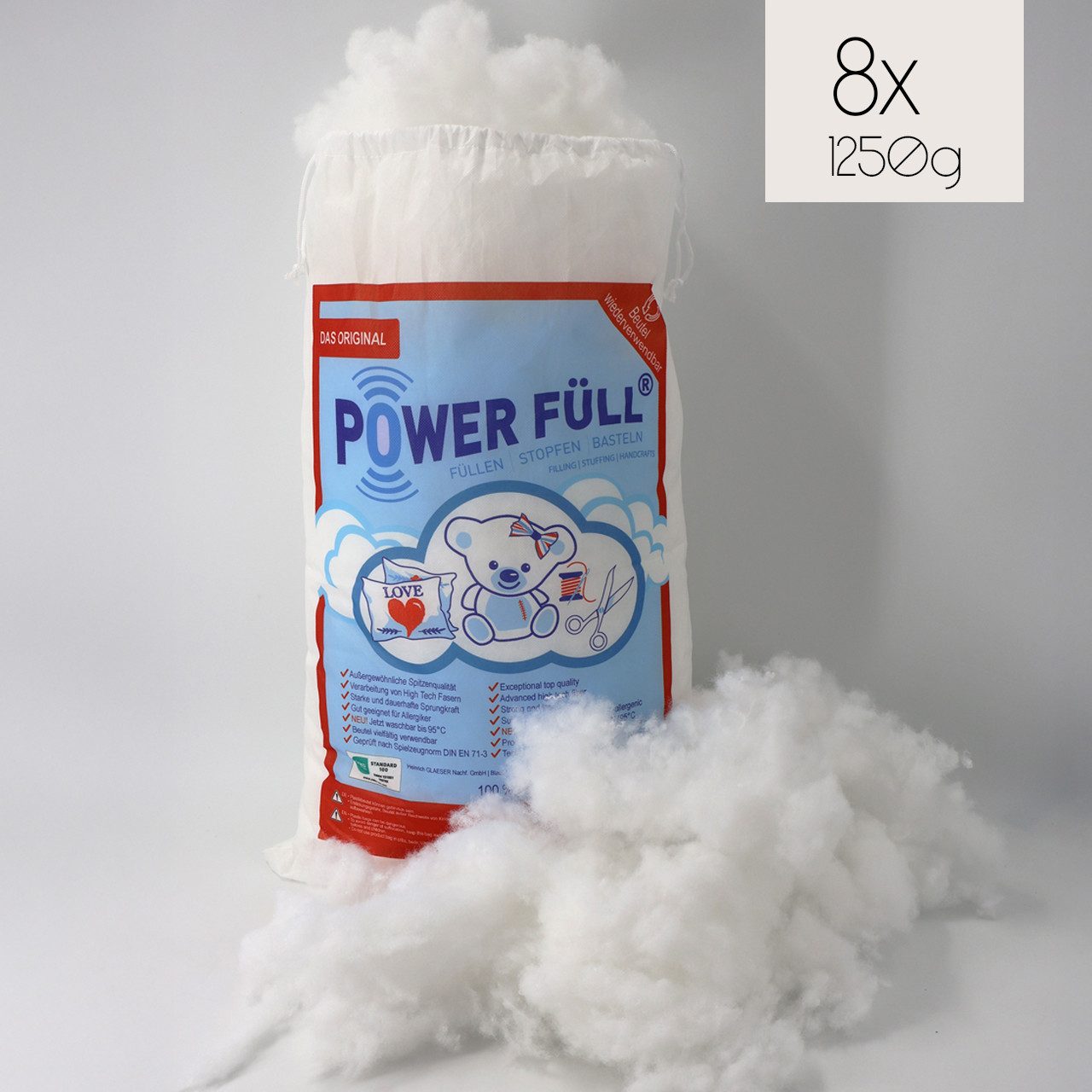 POWER FÜLL Kissenfüllung Power Füll Füllwatte 10 kg