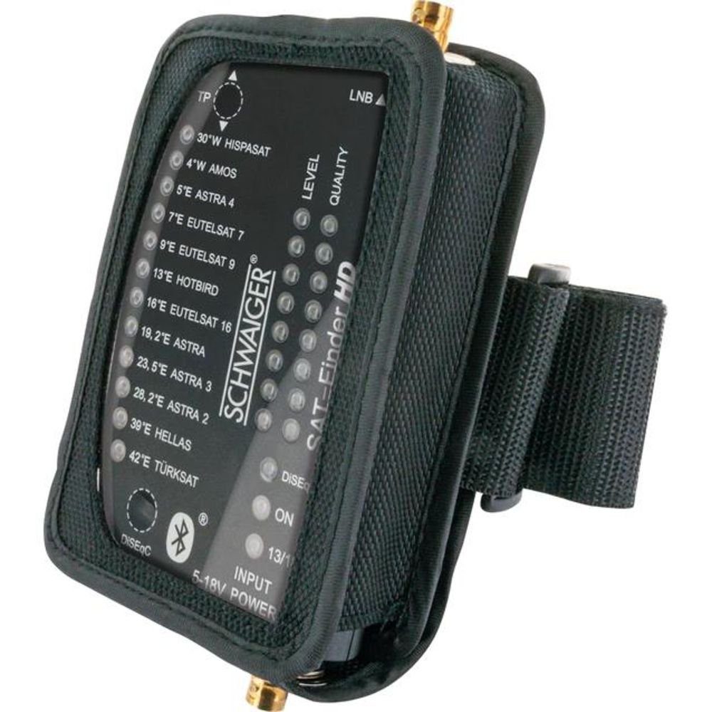 Schwaiger SAT-Finder HD SF9003BT Bluetooth und SAT-Antenne mit (digital, eigener App, SAT-Einstellgerät)