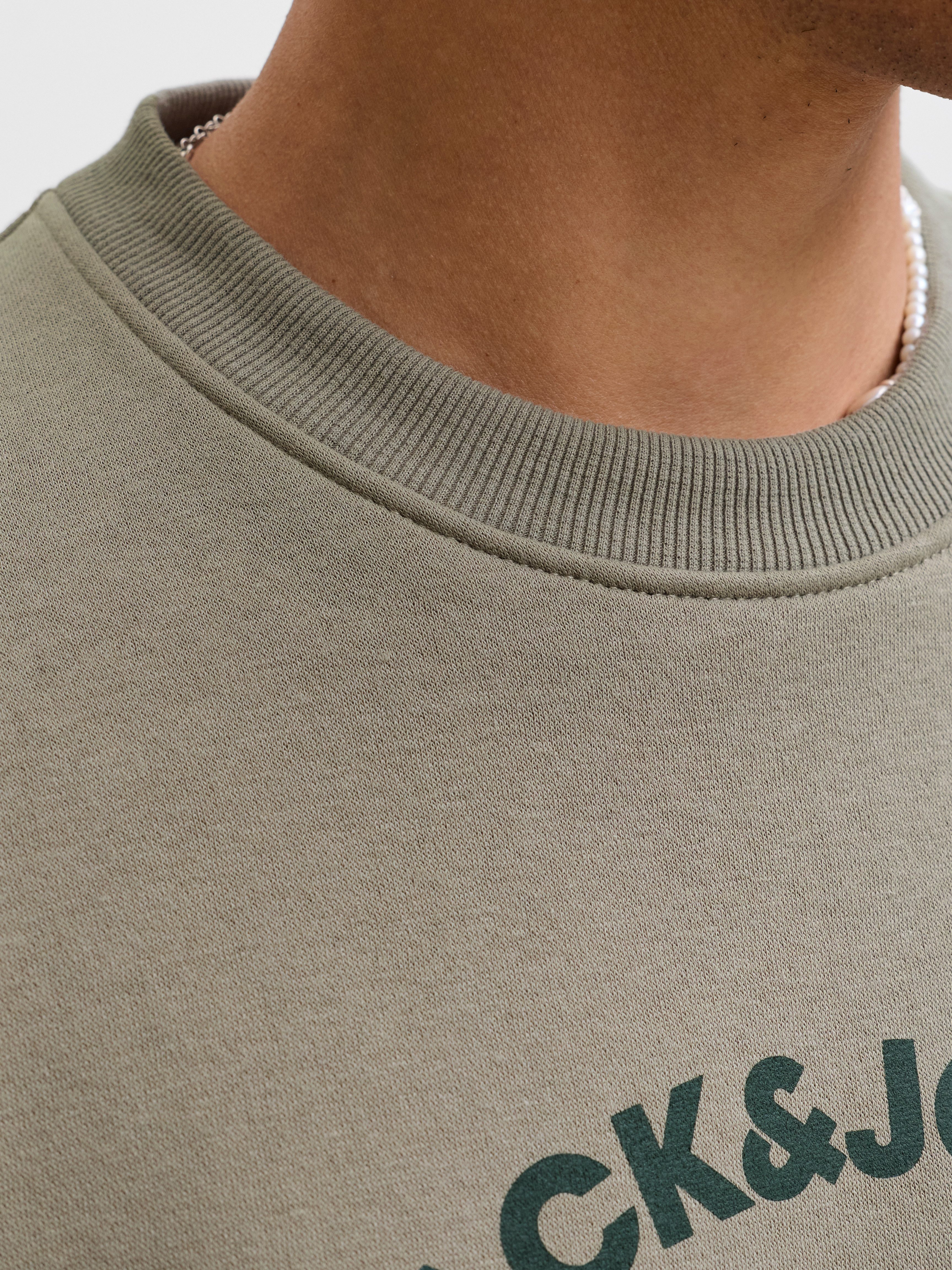 Jack & Jones Sweatshirt JJBENSON SWEAT CREW NECK Materialmix, regular fit – Bild 3 von 5