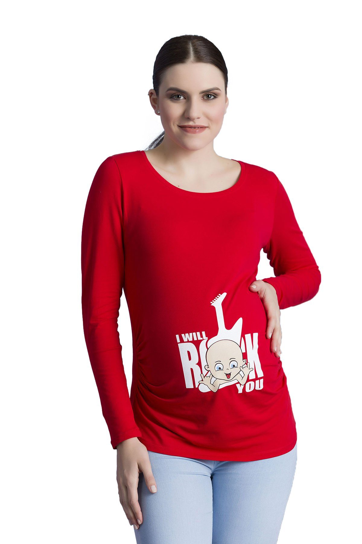 M.M.C. Umstandsshirt I Will Rock You mit Motiv