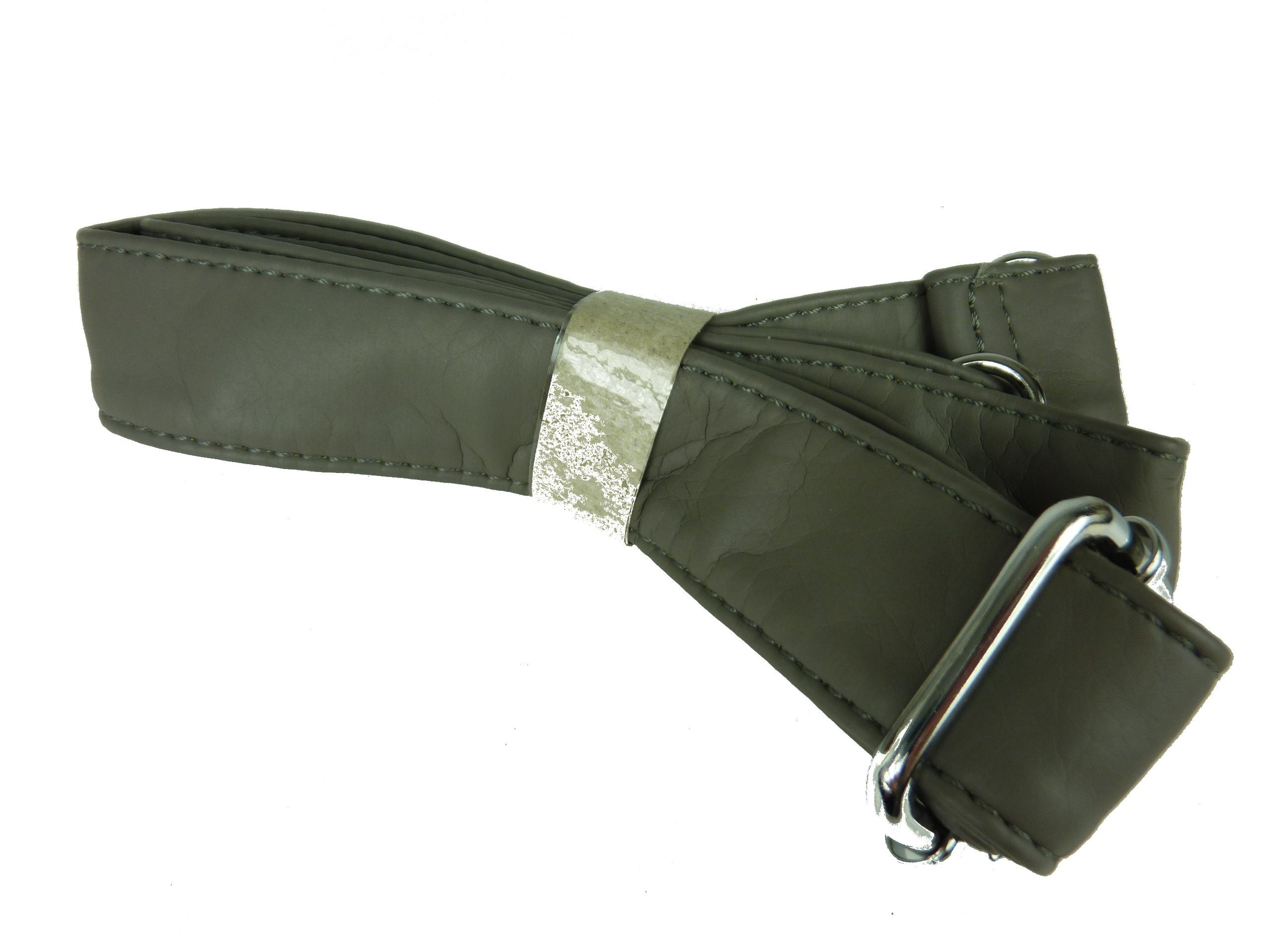 viele verstellbarer abnehmbarer AKW22032, (Schultertasche) Fächer, Damen Schulterriemen Nieten mit klassische Taschen4life grau Schultertasche Handtasche