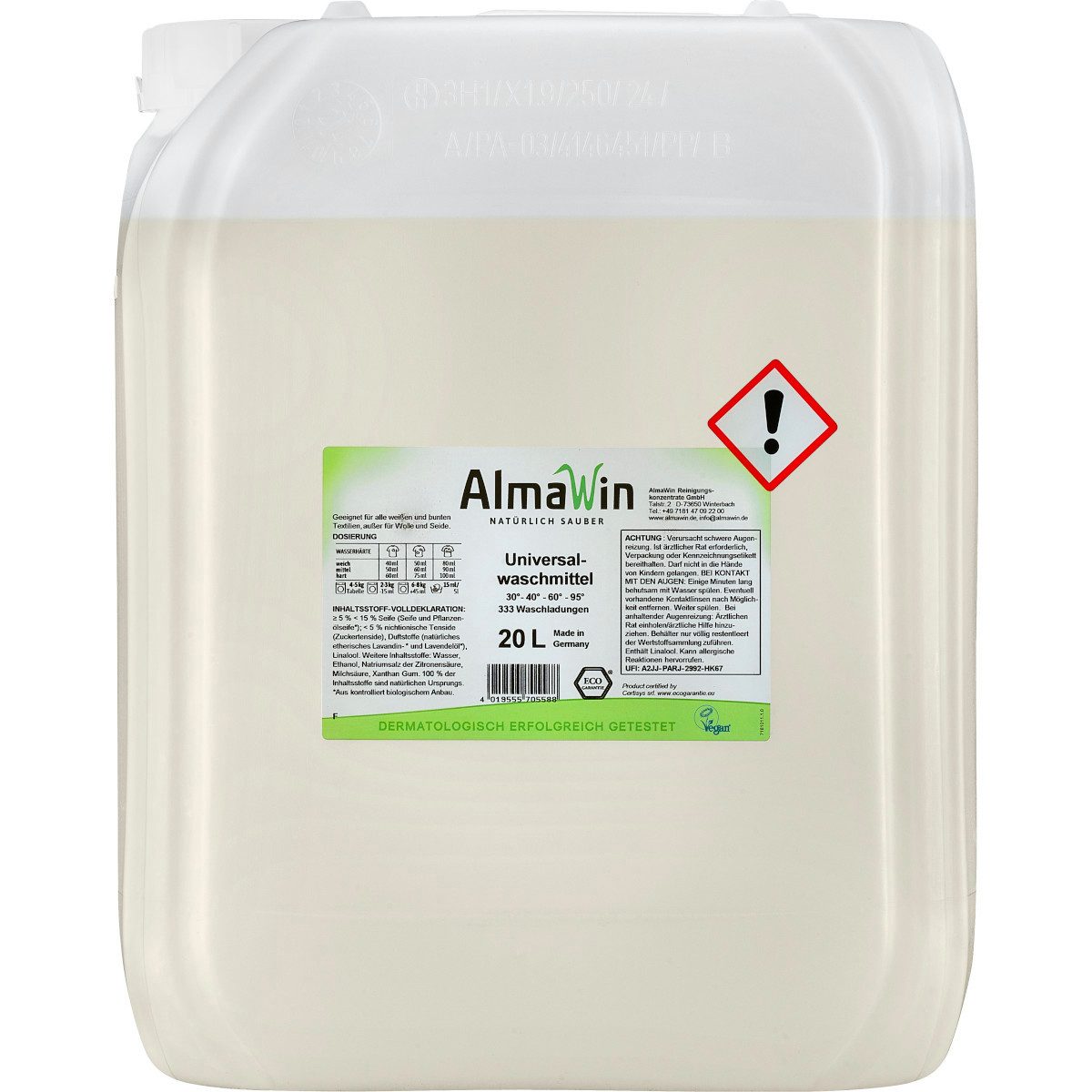 Almawin AlmaWin Universalwaschmittel Lavendel 20 Liter Vollwaschmittel