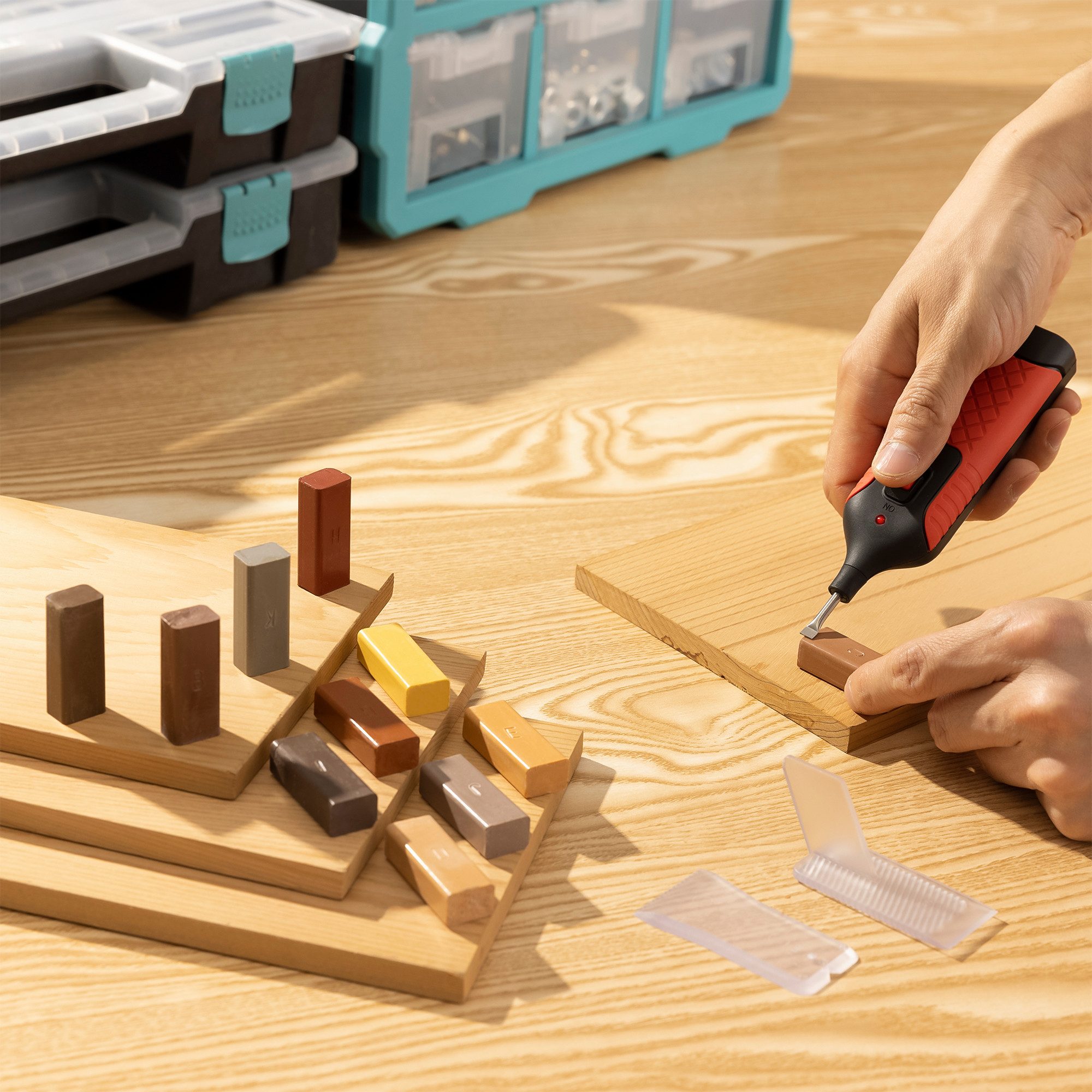 Navaris Boden-Reparaturset Navaris Laminat Parkett Reparaturset günstig online kaufen