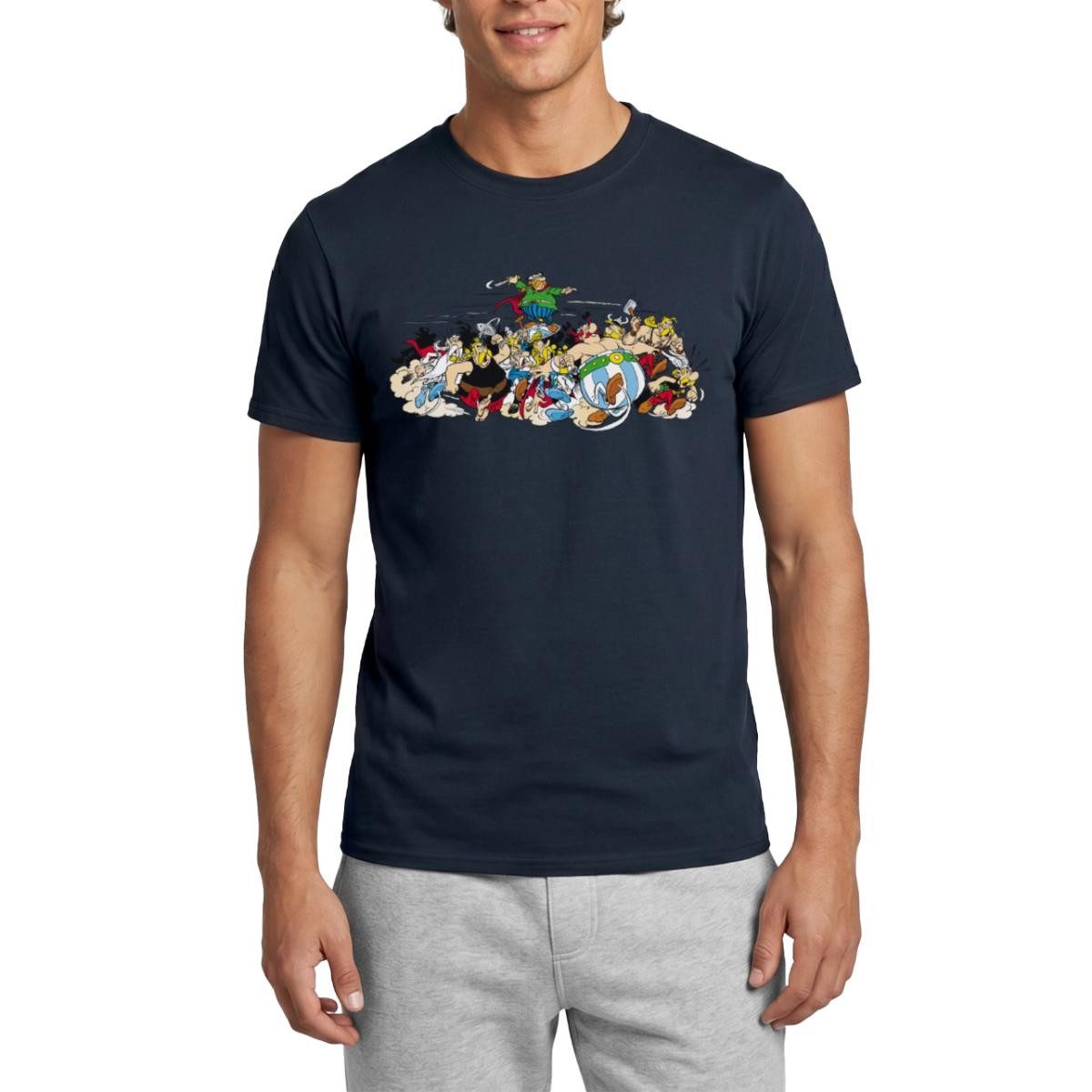 Spreadshirt T-Shirt Asterix & Obelix Attacke Männer T-Shirt (1-tlg)