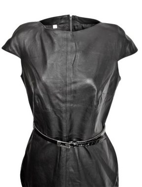 Be Noble Lederkleid Maxima Designkleid in einer raffinierten Schulterpartie