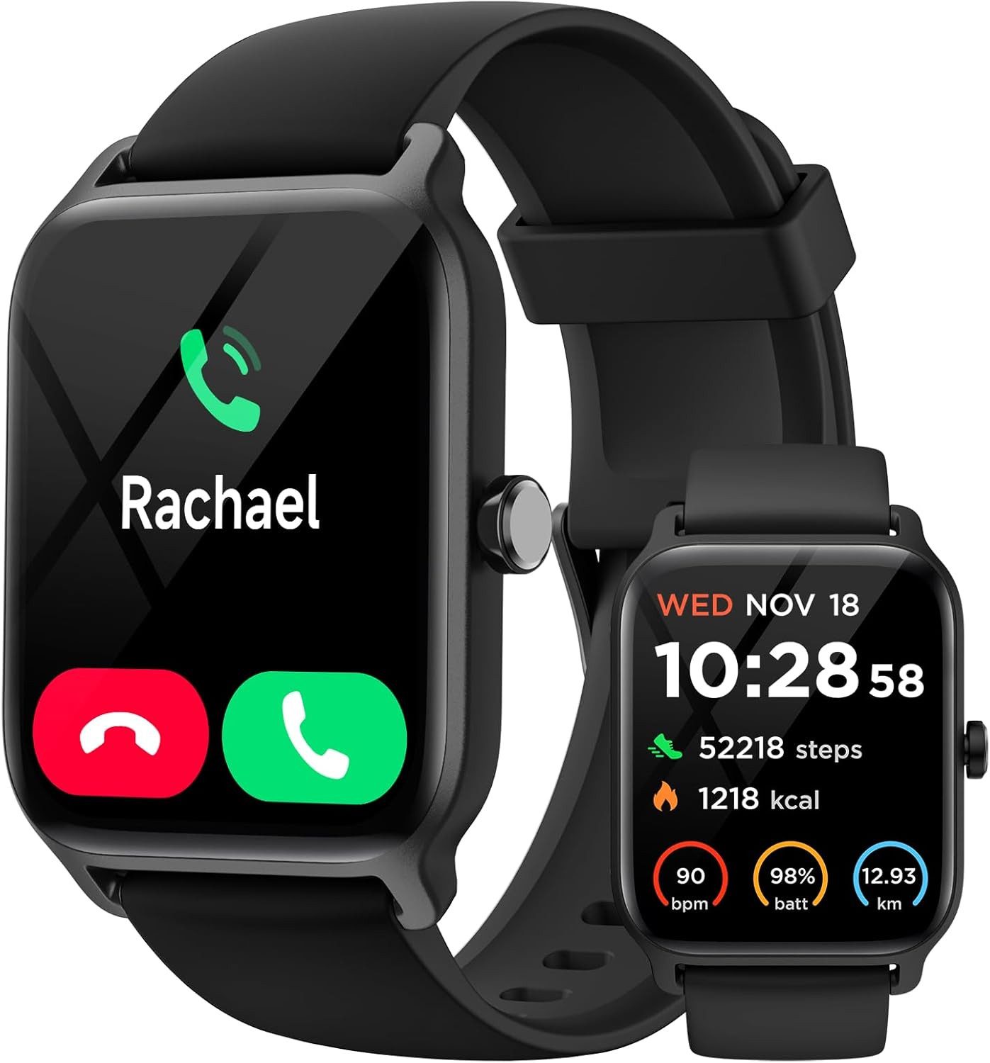 GYDOM IDW13 Smartwatch (4,5 cm, android ios), Smartwatch mit Alexa Sprachsteuerung Bluetooth Telefonie