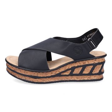 Rieker Rieker Damen Sandalette schwarz Sandale