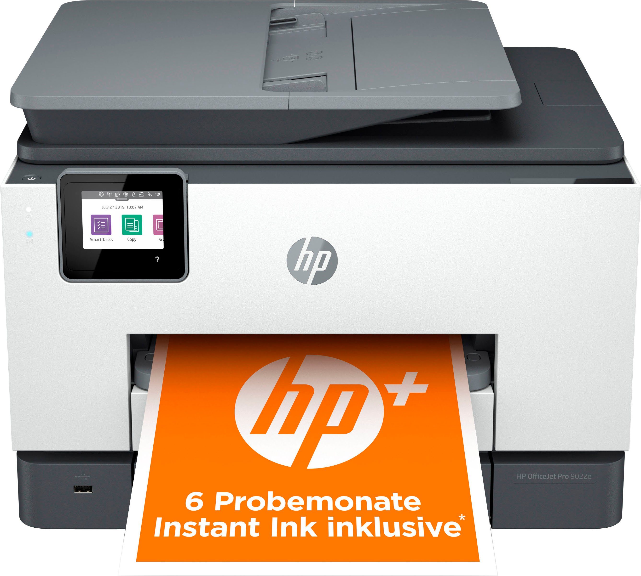Pro Instant color A4 Multifunktionsdrucker, (Wi-Fi), (LAN 9022e HP HP+ kompatibel) AiO OfficeJet WLAN (Ethernet), Ink