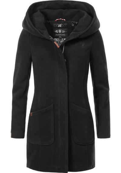 Marikoo Wintermantel »Maikoo« hochwertiger Mantel mit großer Kapuze