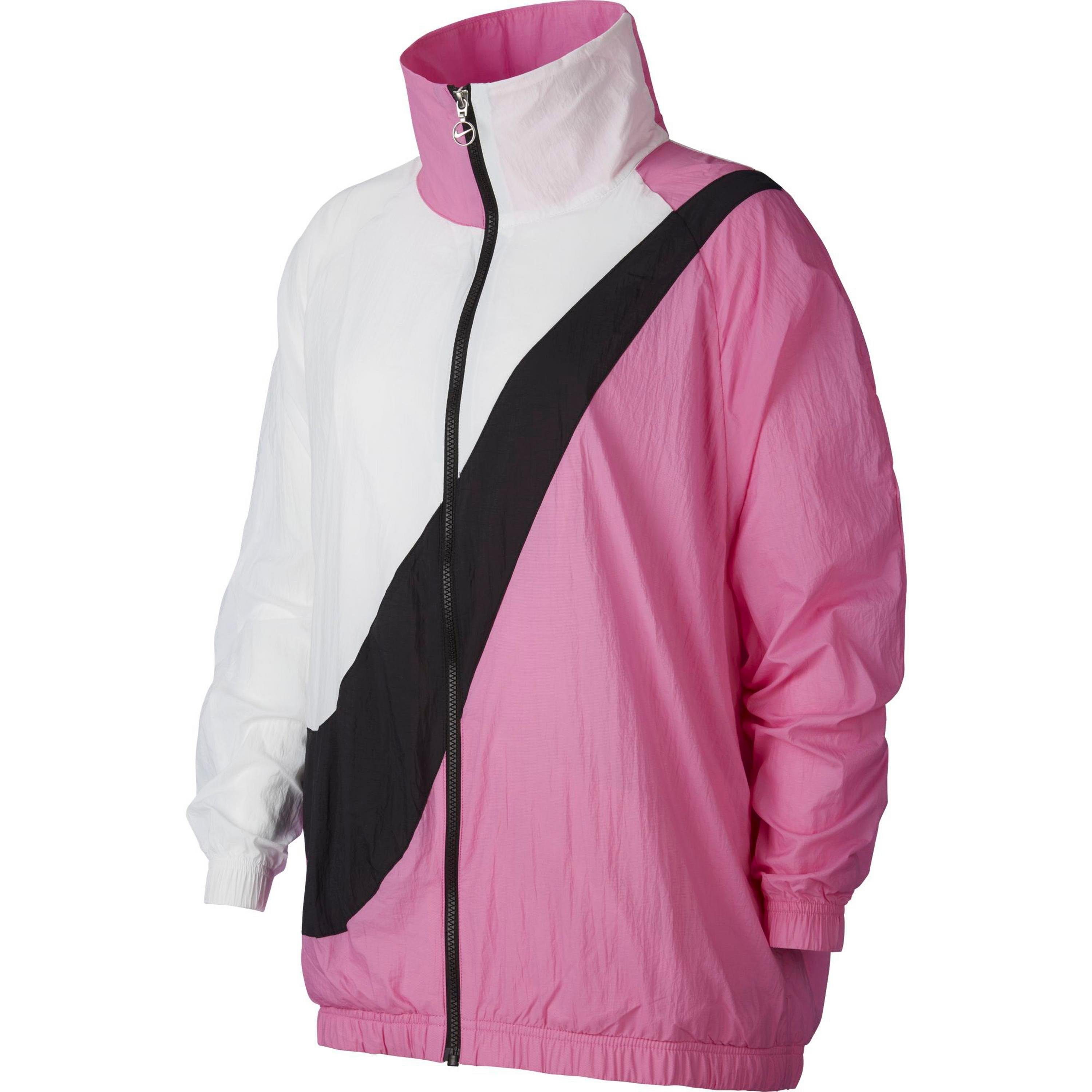 Jacke Funktionsjacke Gr 40 weiß schwarz leichte Laufjacke Nylonjacke