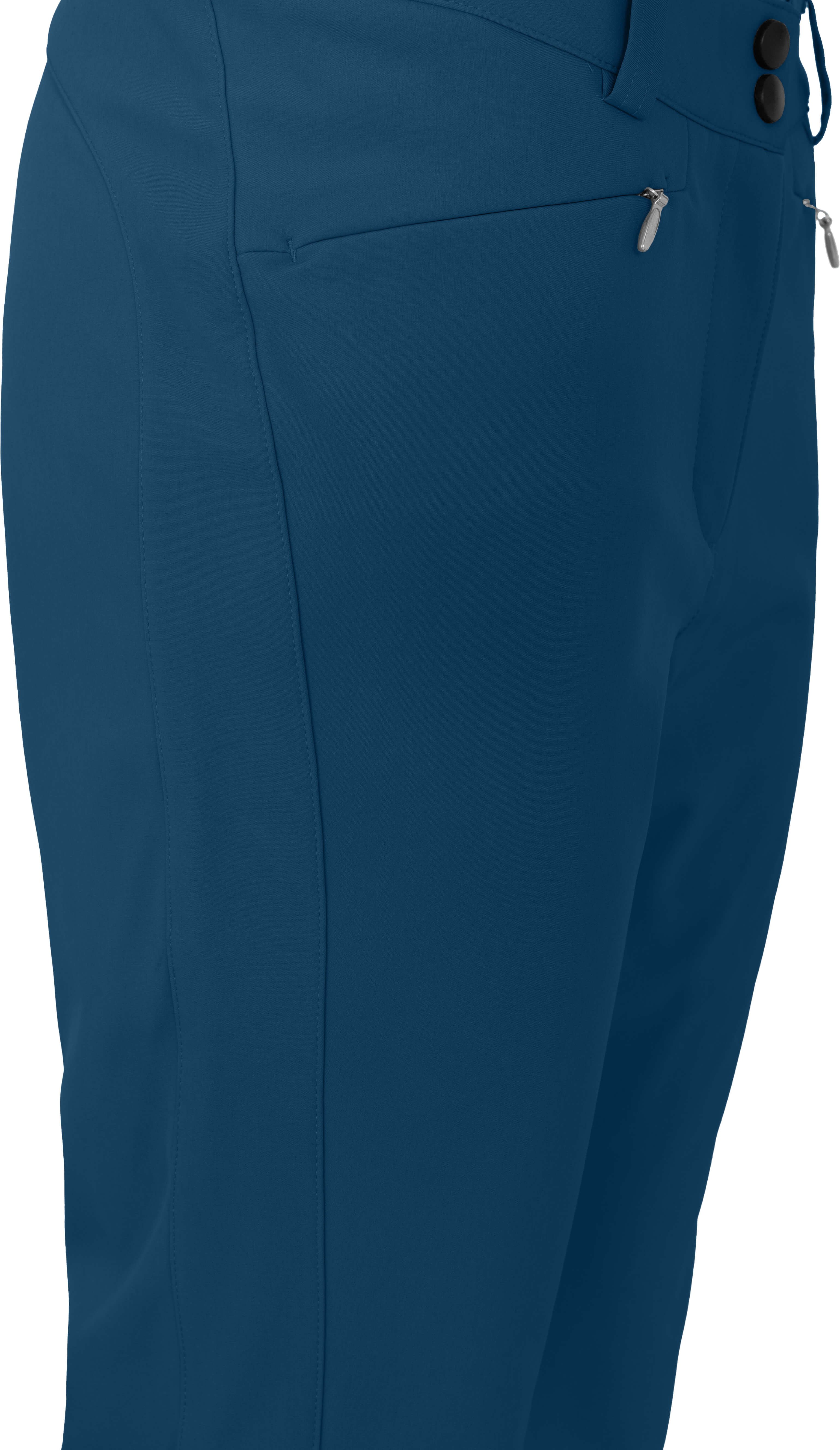 Bergson Skihose SAIMAA Damen Softshell Skihose, winddicht, elastisch, Normalgrößen, dunkel b