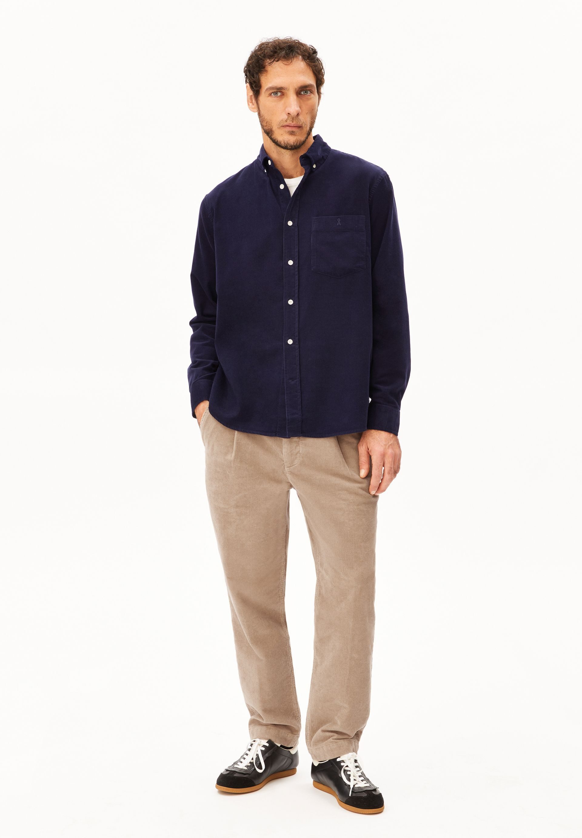 Armedangels Langarmhemd CORDUROY Kordhemd aus 100% Bio-Baumwolle (1-tlg., Relaxed Fit) Relaxed Fit