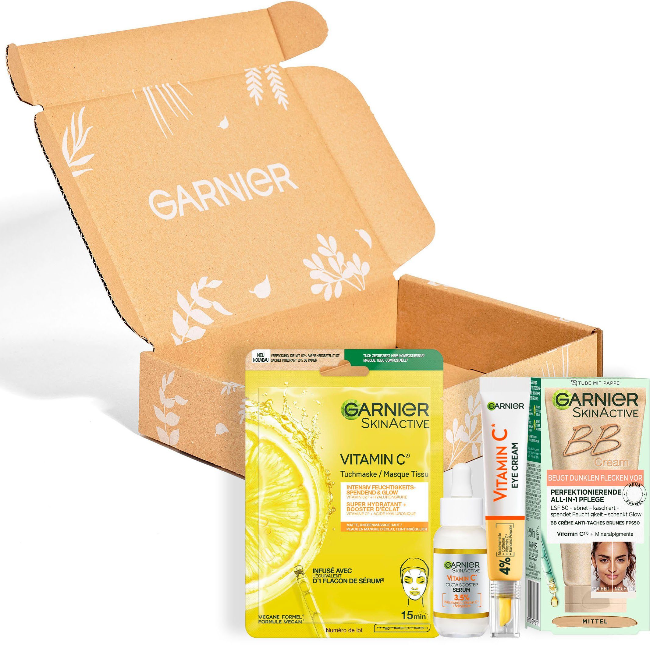 GARNIER Gesichtspflege-Set Vitamin C BB Cream Set, & 4-tlg