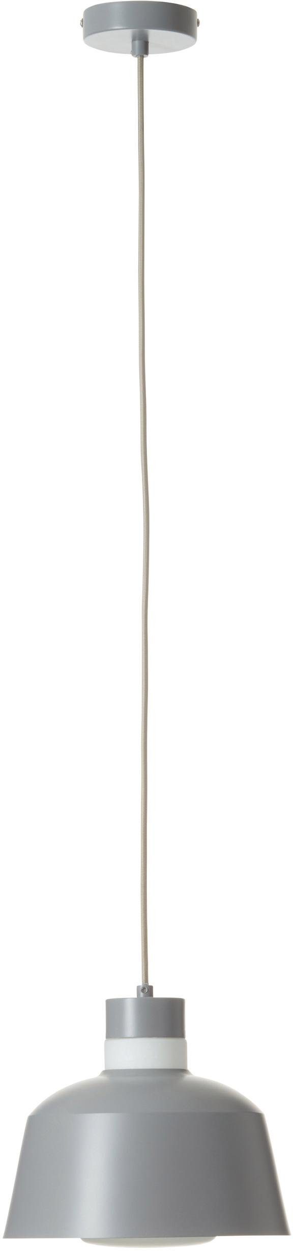 andas Pendelleuchte »COLOURS«, Hängelampe Ø 25 cm mit weißem Opalglasring am Schirm, Textilpendel-Otto