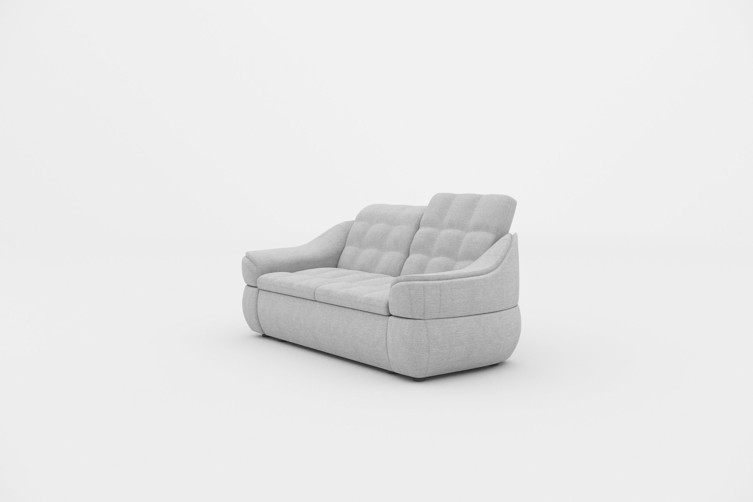 Sitzkomfort Sofa, mit Stylefy und stellbar, Raum im Alisa, mit 3-Sitzer Armlehnen frei 2-Sitzer, Steppung, Rückenlehne,