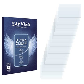 Savvies Schutzfolie für Valve Steam Deck OLED, Displayschutzfolie, 18 Stück, Folie klar