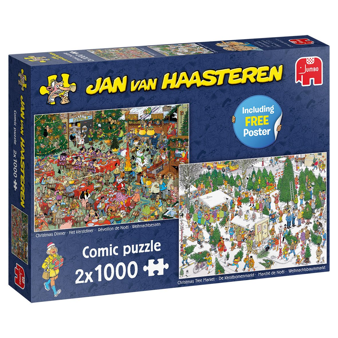 Jan van Haasteren Puzzle Jan van Haasteren Weihnachtsgeschenke 2x1000 Teile günstig online kaufen