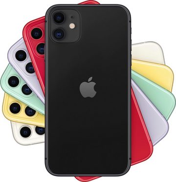 Apple iPhone 11 Smartphone (15,5 cm/6,1 Zoll, 64 GB Speicherplatz, 12 MP Kamera, ohne Strom-Adapter und Kopfhörer)