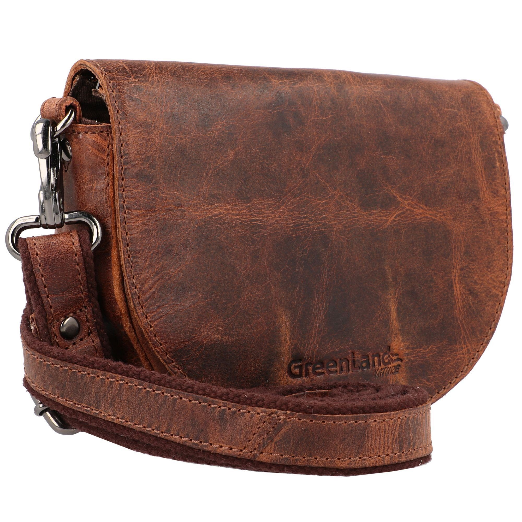 GreenLand Nature Umhängetasche Montana, Leder