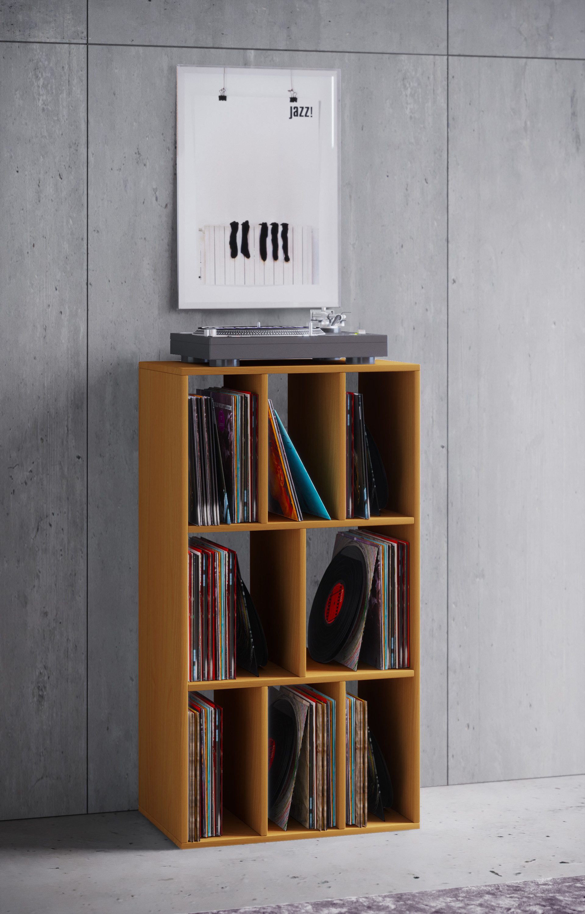 VCM Standregal Schallplattenregal Raumteiler LP Schaltino günstig online kaufen