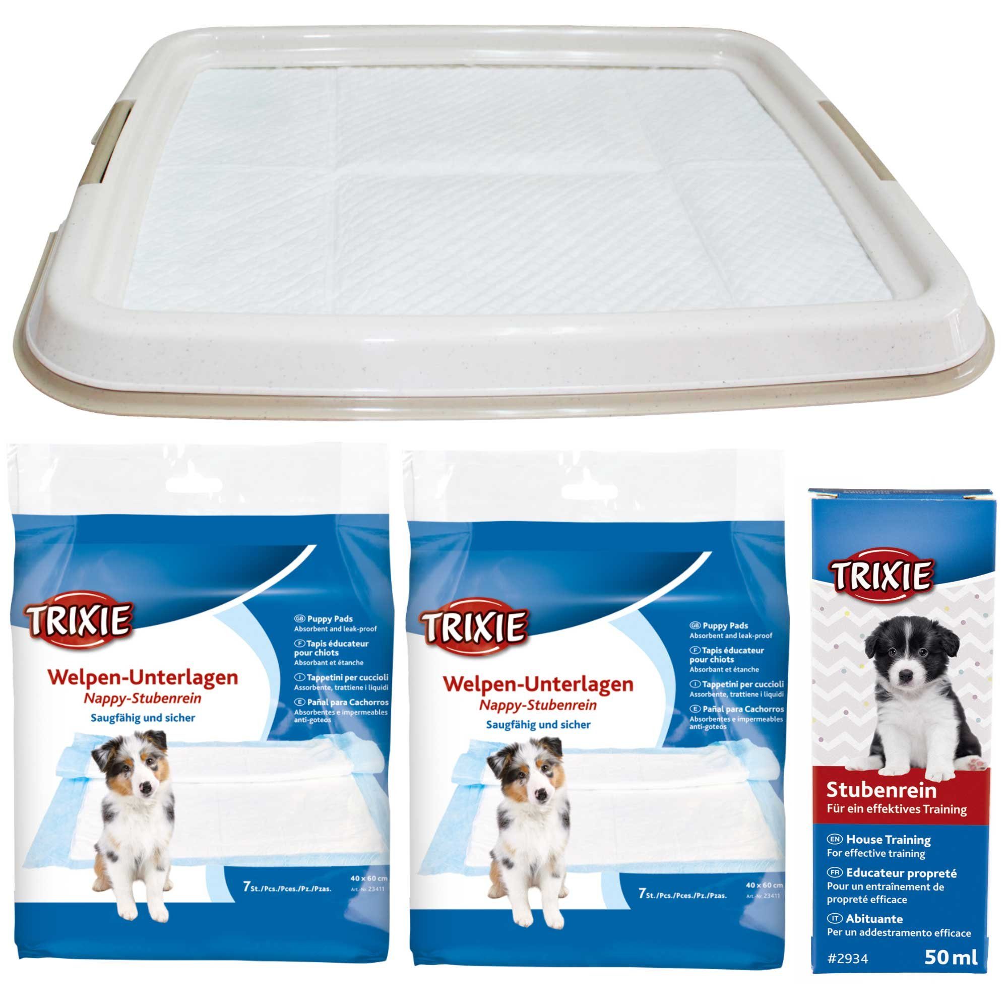 Hundewindel Stubenrein Welpentoilette als Komplett Set