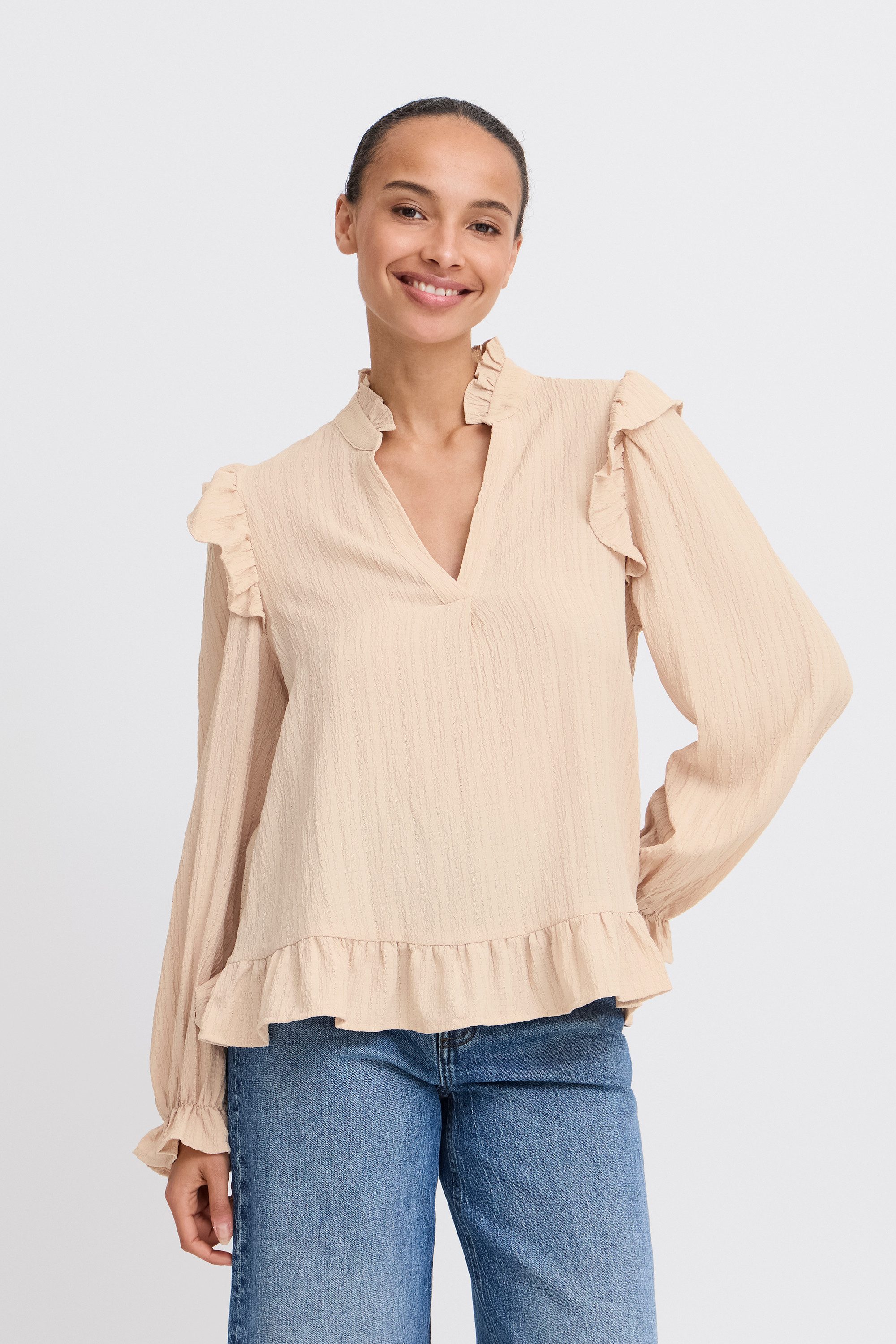 Kurzarmbluse Kurzarm-Bluse BYJULIANA