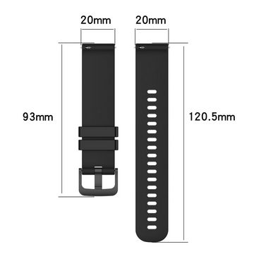 König Design Smartwatch-Armband Garmin Vivomove Style 20mm, Armband für Garmin Vivomove Style 20mm - Uhrenarmband Ersatz Armband Band Loop Beige