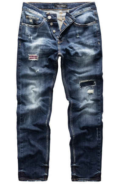 REPUBLIX Straight-Jeans CONNOR Herren Regular Fit Джинси дестрой