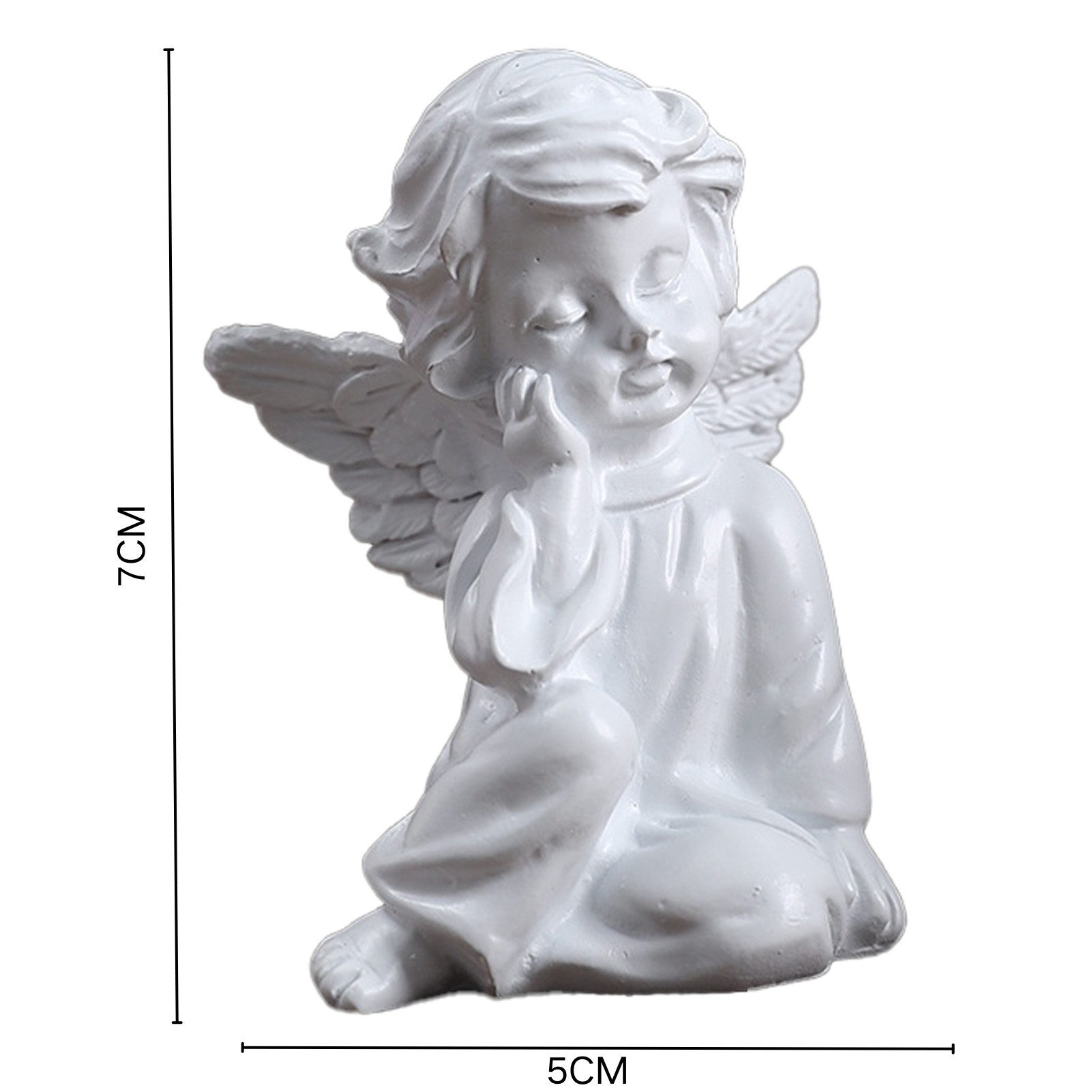 Jumpeak Engelfigur Dekorative Figuren, Weißer Engel Ornament, Betender Enge günstig online kaufen