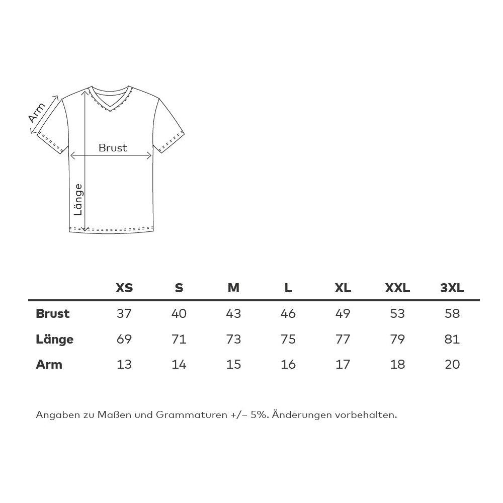 Single-Jersey Modernes Fit T-Shirt Longshirt V-Neck Long langes Promodoro Slim extra