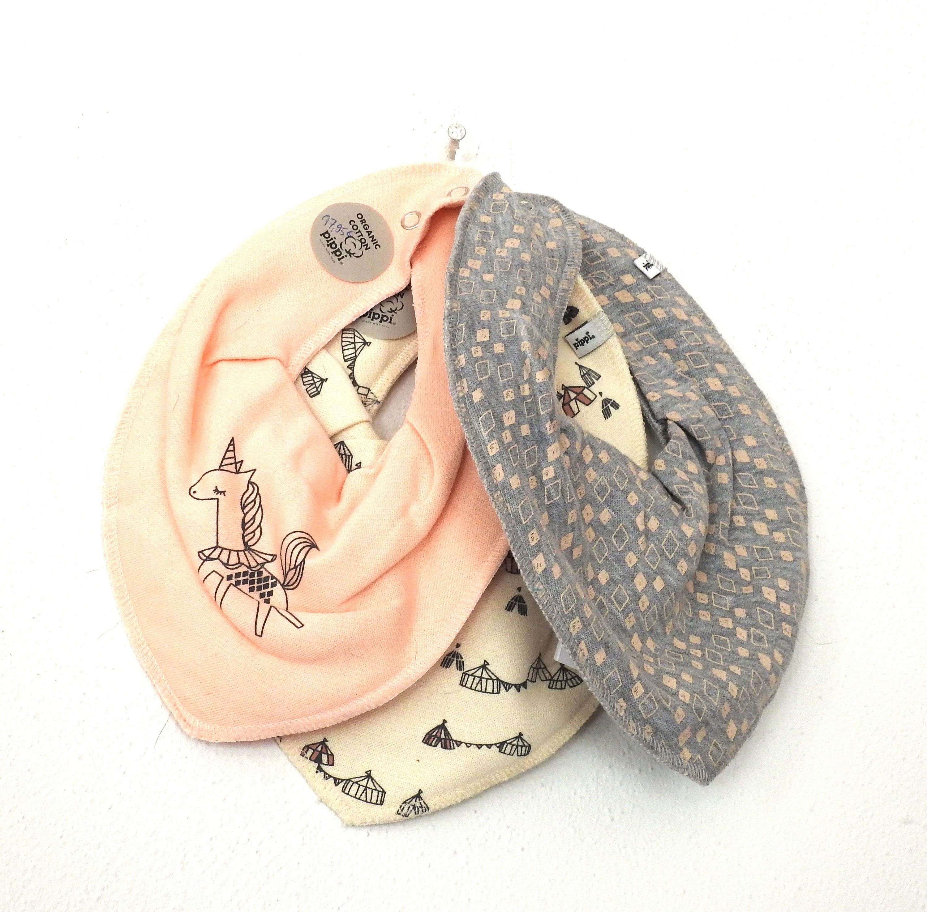 pippi Spucktuch Einhörnchen, (3-tlg), Organic Baumwolle