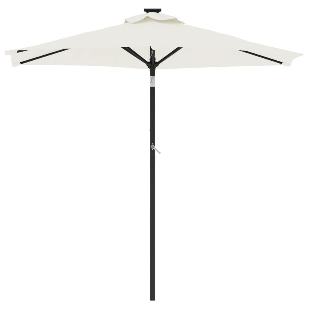 vidaXL Sonnenschirm Sonnenschirm mit Stahlmast Weiß günstig online kaufen