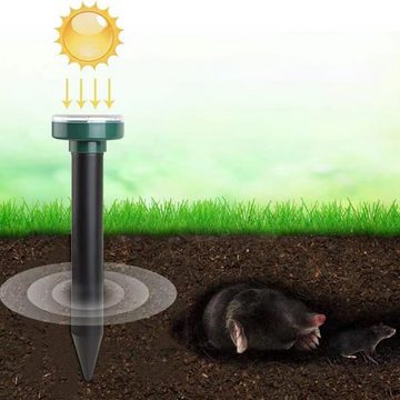 GelldG Vibrations-Tierabwehr Maulwurfschreck, Schädlingsbekämpfung für den Rasen-Garten
