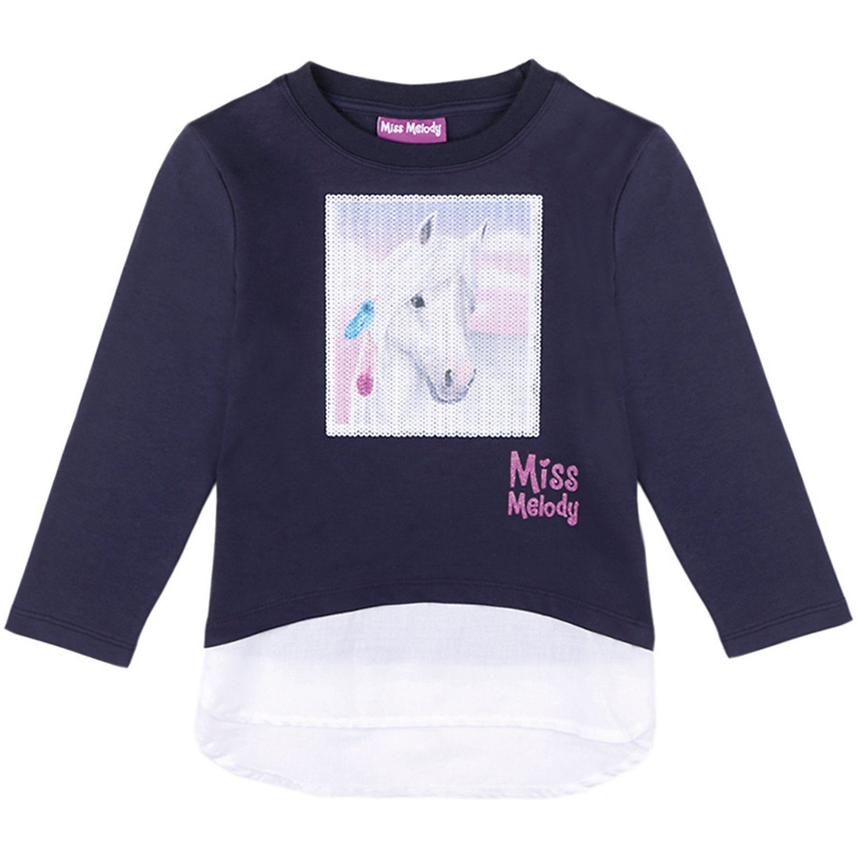 ULLA POPKEN T-Shirt Wabenmuster Raffung A-Linie dunkelblau NEU