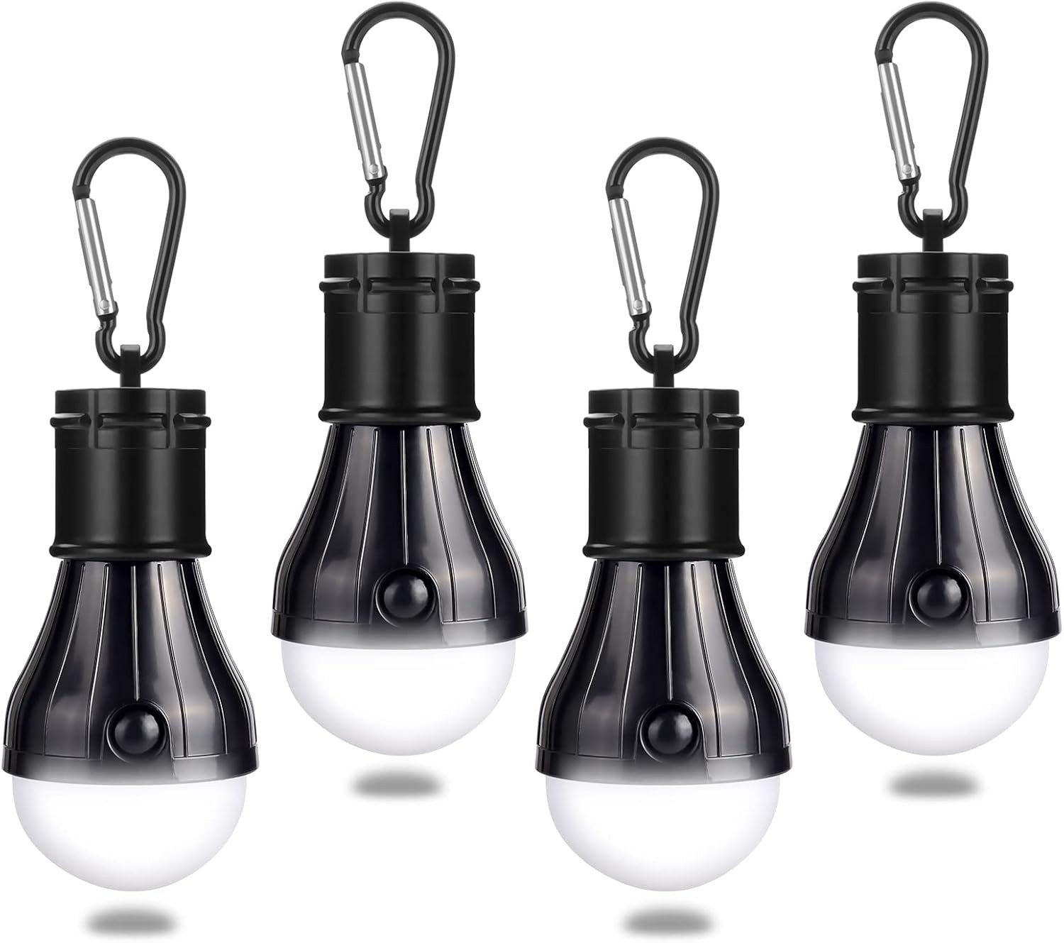 FELIXLEO LED Laterne Campinglampe mit Karabiner 4 Stuecke LED Zeltlampe Wasserdicht