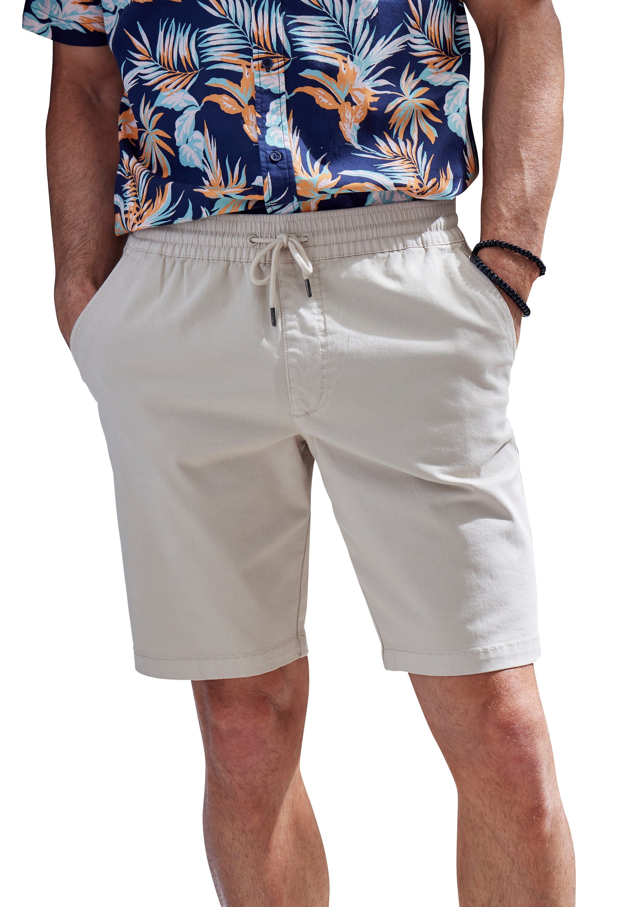 John Devin Shorts Bermuda kurze Hose aus elastischer, gewebter Baumwollqualität