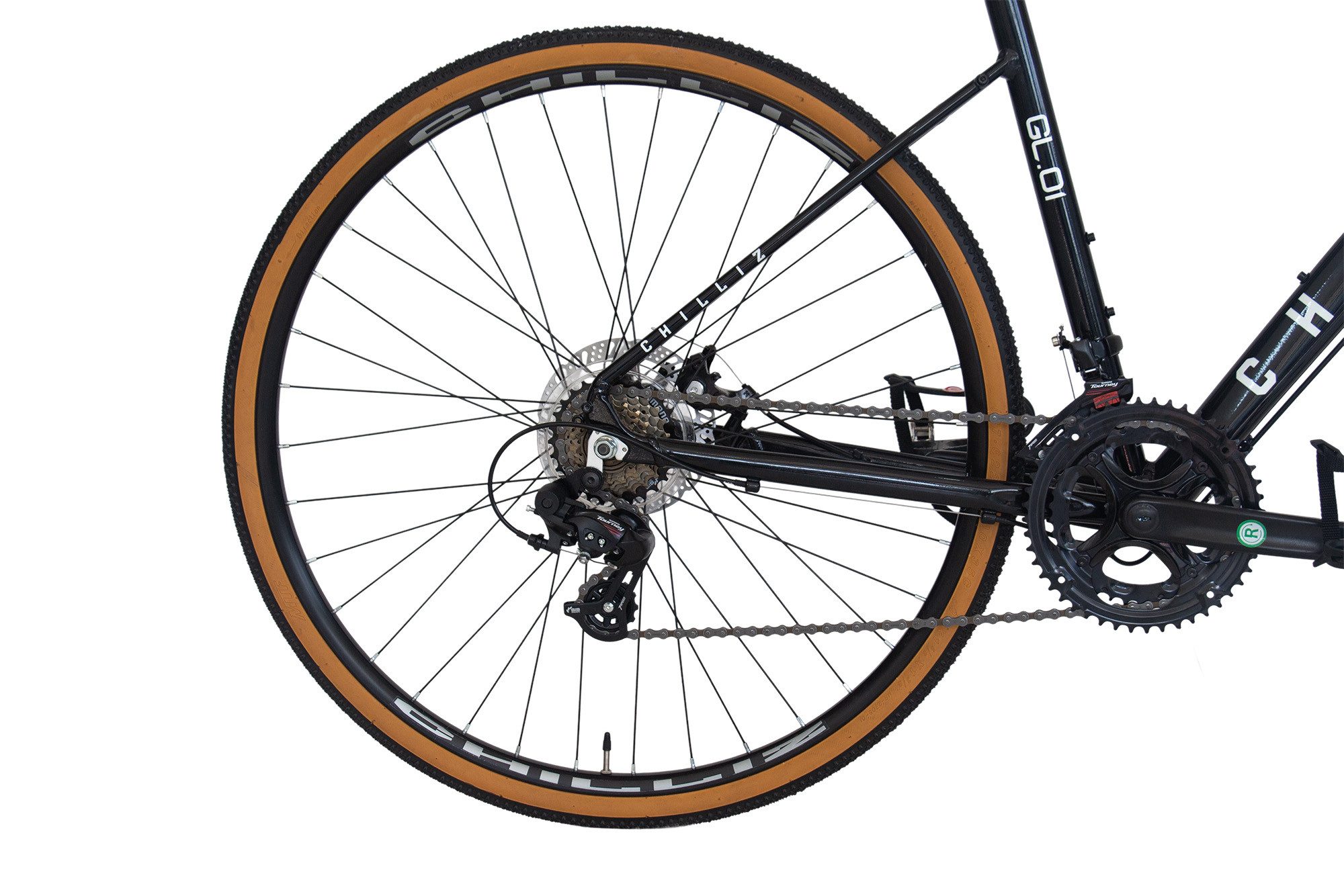 CHILLIZ Gravelbike GL.01, 14 Gang Shimano Tourney Schaltwerk, Kettenschaltung – Bild 5 von 5
