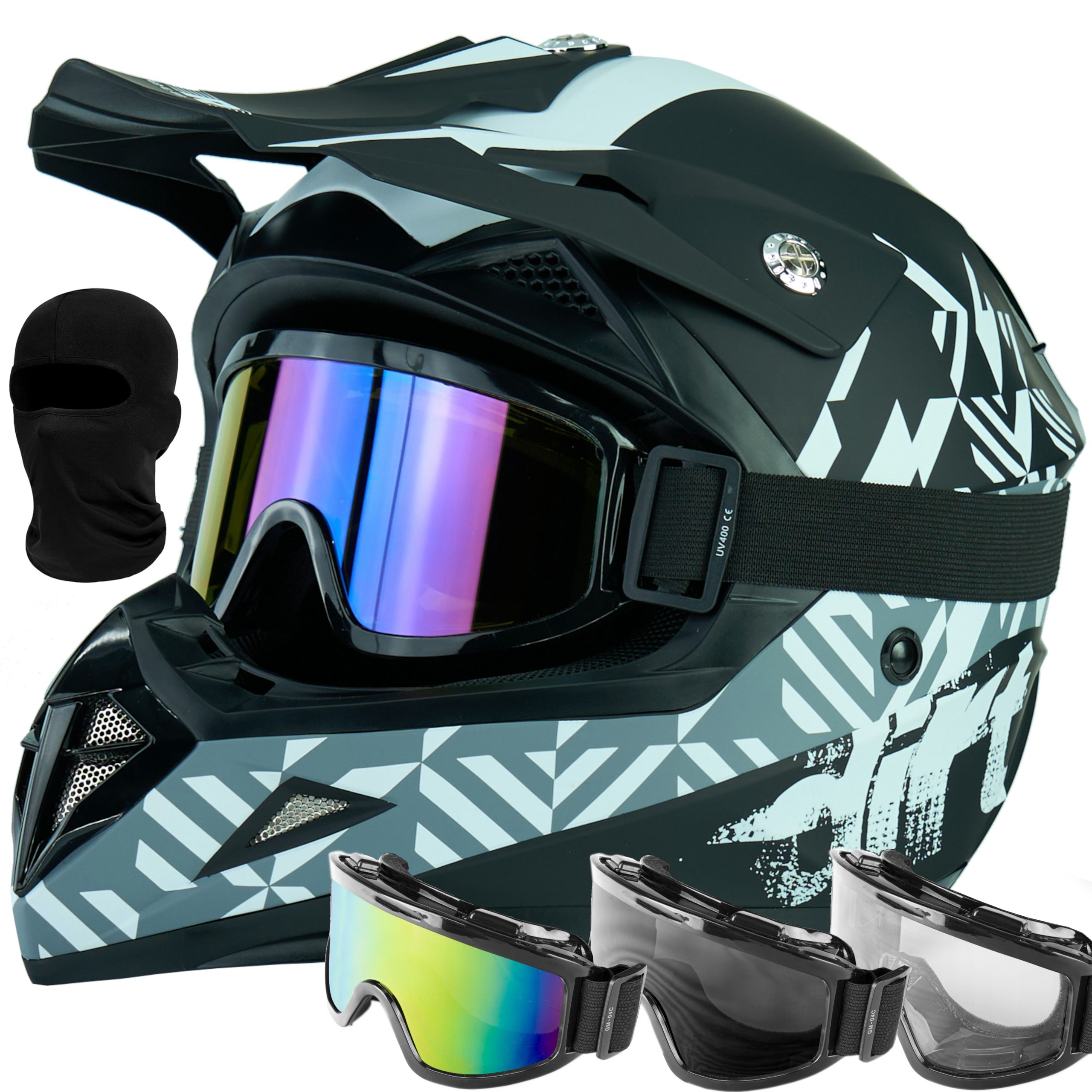 Motocrosshelm H915 ATV RACING ENDURO Intercom-fähig
