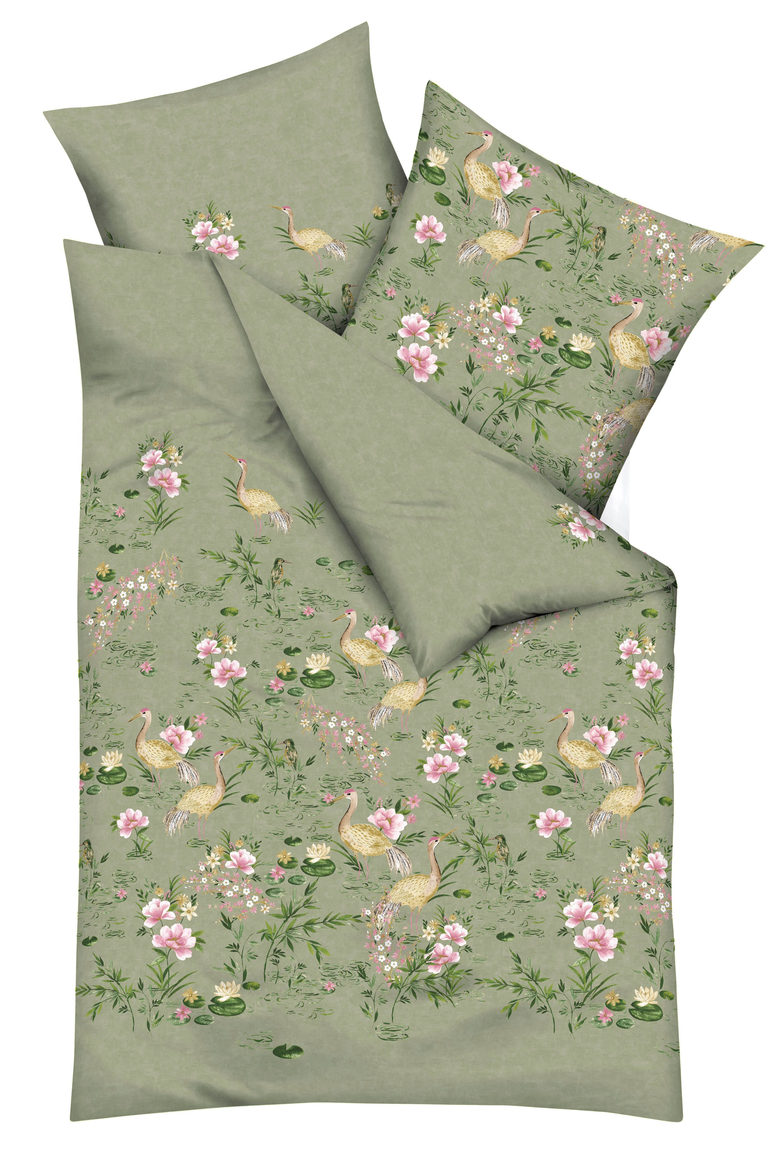 Kaeppel Bettwäsche Pagode, Feinbiber, 2 teilig, Mit Blumen günstig online kaufen