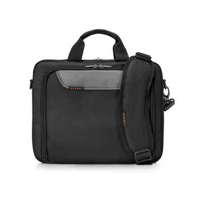 Everki Laptoptasche Advance Notebook Tasche (9,5 l, Viele Fächer), Business Laptop Aktentasche / Ergonomischer Schultergurt / Schwarz